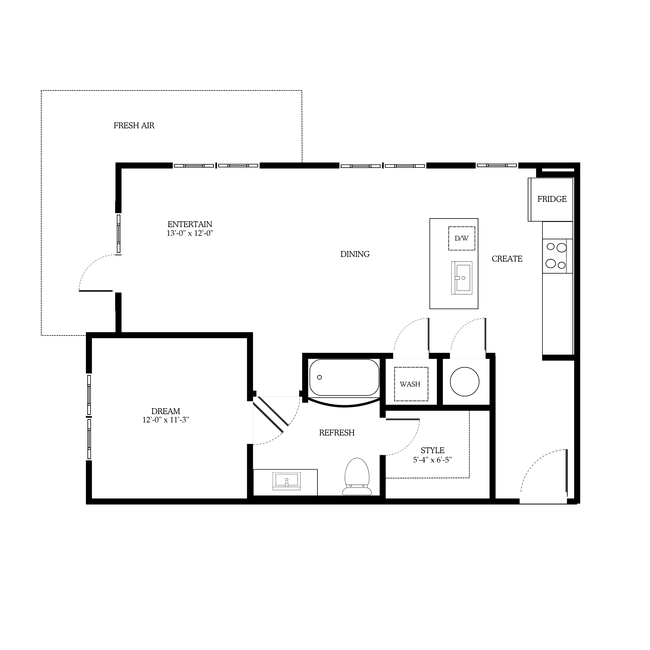 Floorplan - District on the Etowah Apartments