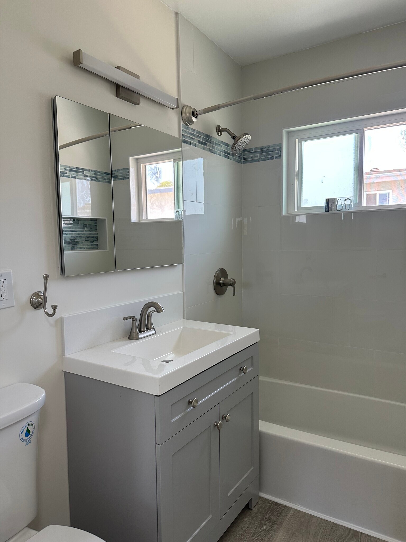 All new bathroom window faces east - 21104 Donora Ave