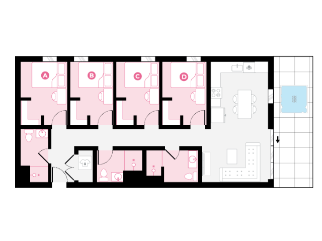 4 x 3 A - Mansion - Hub LA Coliseum