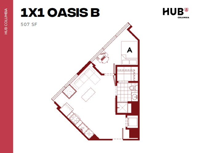 1x1 Oasis B - Hub Columbia