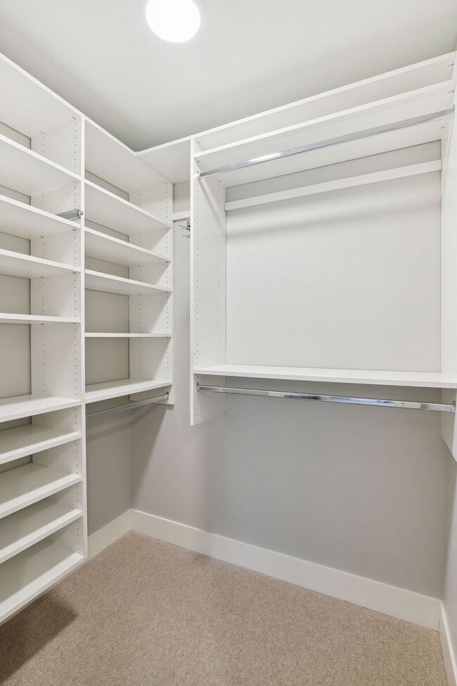 Walk-in closet with organizational components - 222 Ferndale Rd S