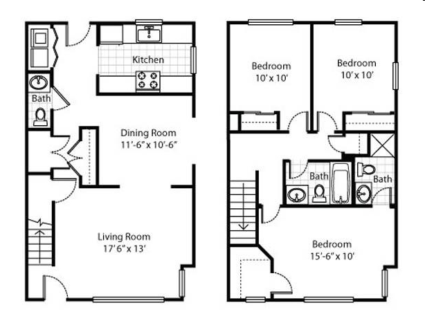 3BR/2BA - Madison Heights Apartments