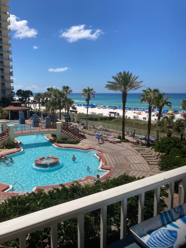 View from private balcony - 9900 S Thomas Dr