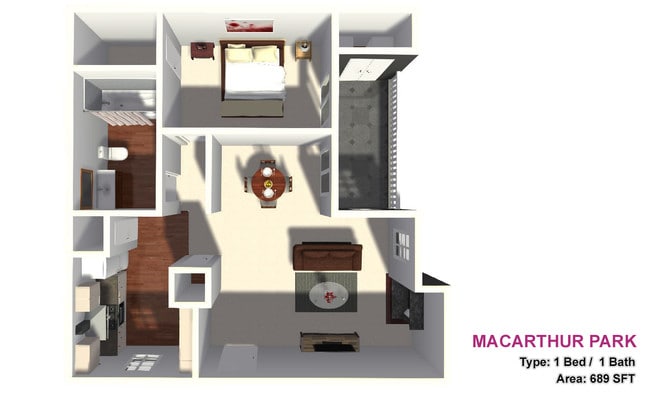 One Bed / One Bath - MacArthur Park
