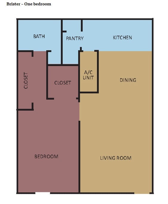 1BR/1BA - Brister Place Apartments