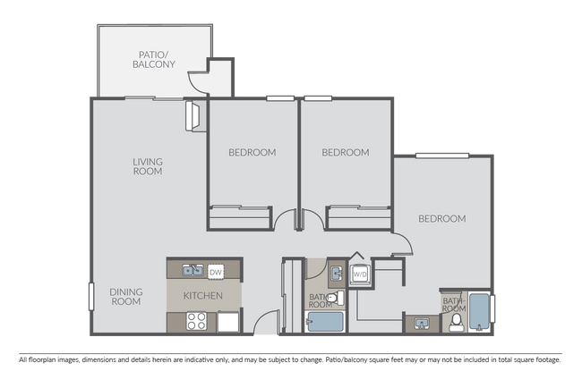 3 Bed 2 Bath B - The Rexford