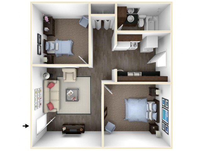 Floorplan - Eastway Court Apartments