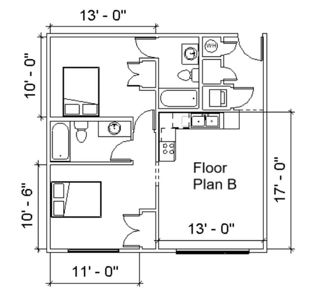 Floorplan - Willa Mountain Apartments