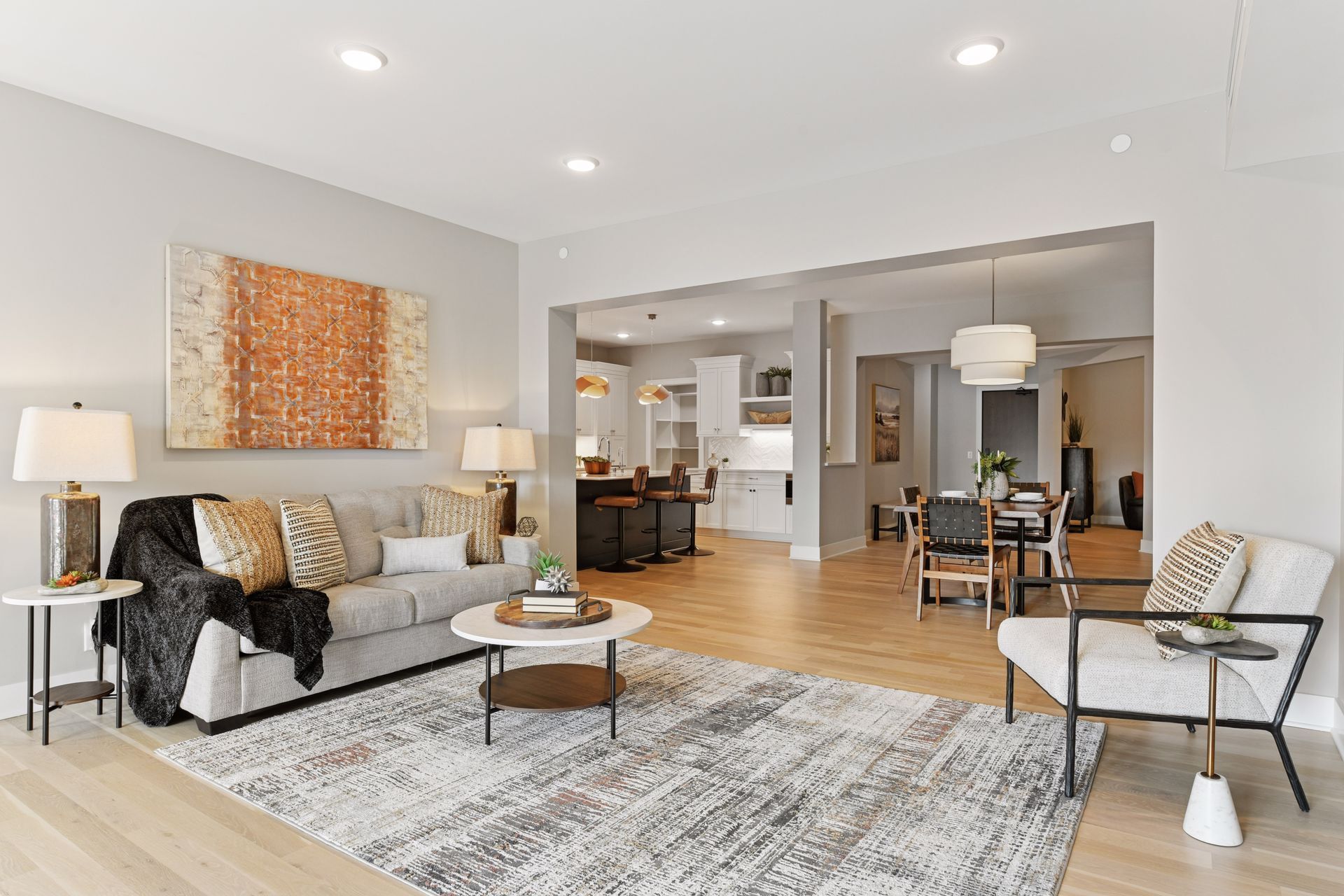 The open floor plan allows for all rooms to seamlessly flow from one to the next - 222 Ferndale Rd S