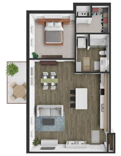 Floorplan - Union Green Apartments