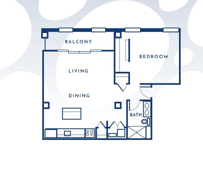 840 sf - The Meridia Apartments