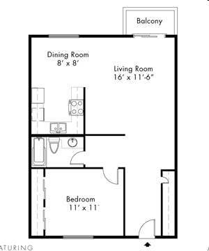 1BR/1BA - Heather Ridge Apartments