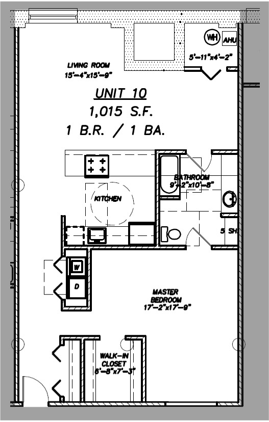 Floor Plan - Condo 610 - Lofts at Kalamazoo City Centre