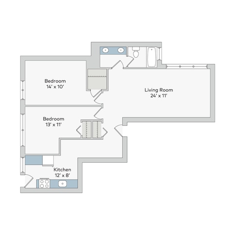 Floorplan - 5222-38 S. Drexel Avenue