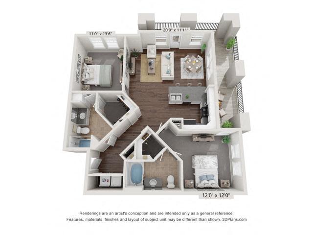 Floorplan - The Quarters at Park View