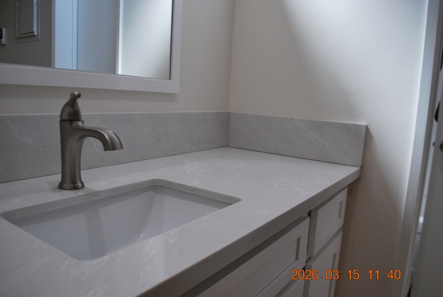 brand new vanity with quartz counter top - 612 N Louise St