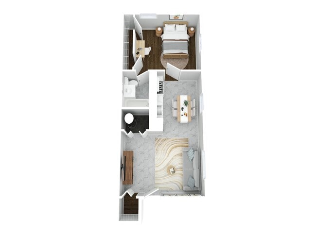 1 BR - 1 BTH A - Palmyra Arms Apartments