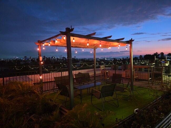 Rooftop -night under one of the cabanas - The Coronado