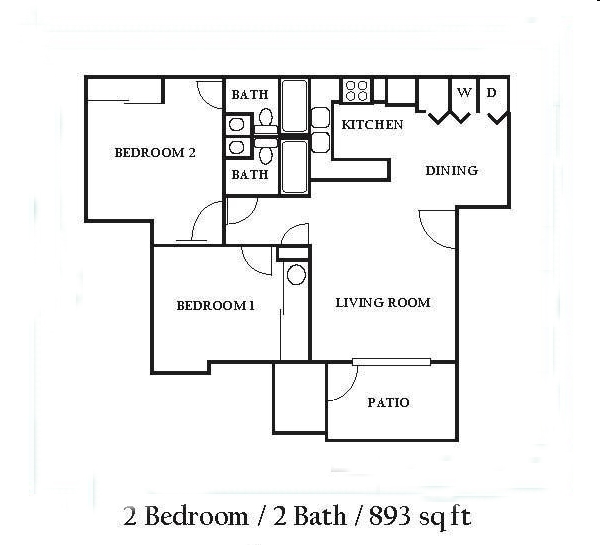 2BR/2BA - Reedville Apartments