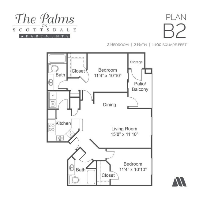 Floorplan - The Palms on Scottsdale