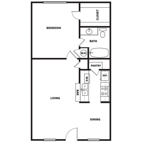 Floorplan - Stones Throw Apartments