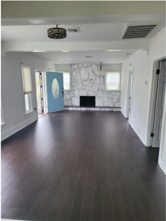 Living Room w Fire Place - 5733 S Rimpau Blvd