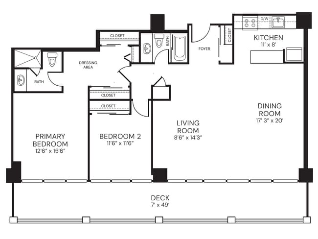 Floorplan - 1200 Lakeshore