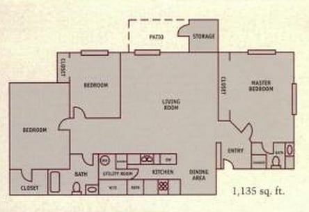 3BR/2BA - Turnberry Apartments