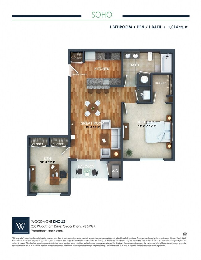 Floorplan - Woodmont Knolls