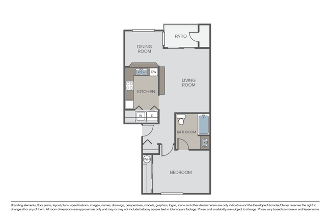 1 Bed 1 Bath H - Emerald Ridge