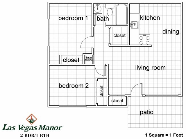 2BR/1BA - Las Vegas Manor Apartments