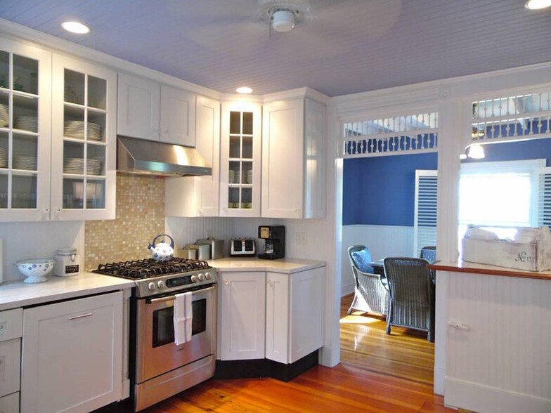 Beautifully renovated kitchen features a Bosch gas stove. - 23 Graffam Rd