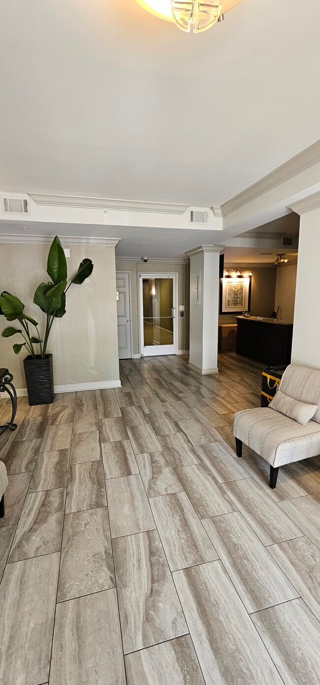 The front office is open M-F 9am - 5pm ET with a 24x7 courtesy officer. - 1075 Peachtree Walk NE