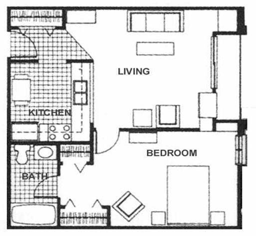 1 Bedroom Small - Drake Pointe