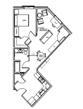 1BR/1BA - Sibley Park Apartments