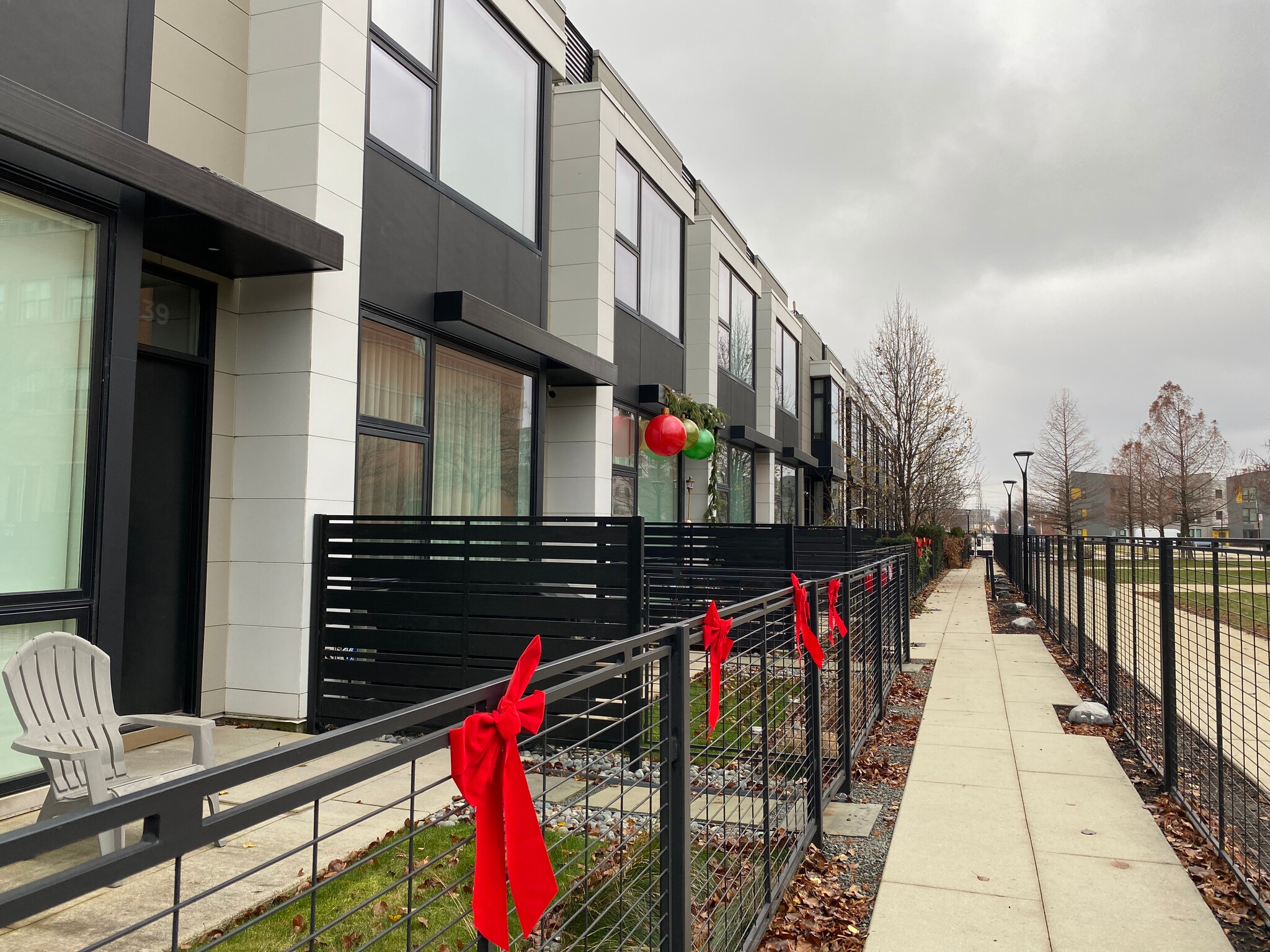 This townhome is the end unit - 435 W Hobbie St