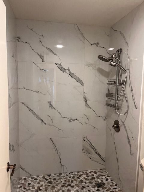 Primary bedroom suite includes new walk-in shower. - 250 E San Jose Rd