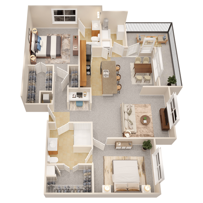 Floorplan - The Fountains of Conroe Apartment Homes