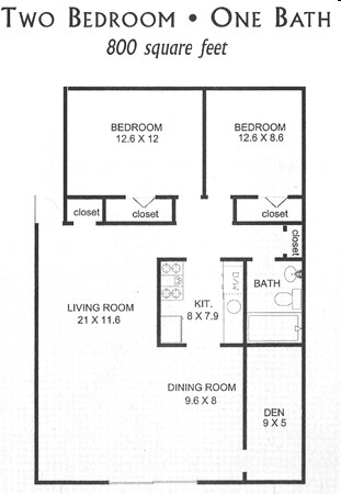 2BR/1BA - Raquet Club Apartments