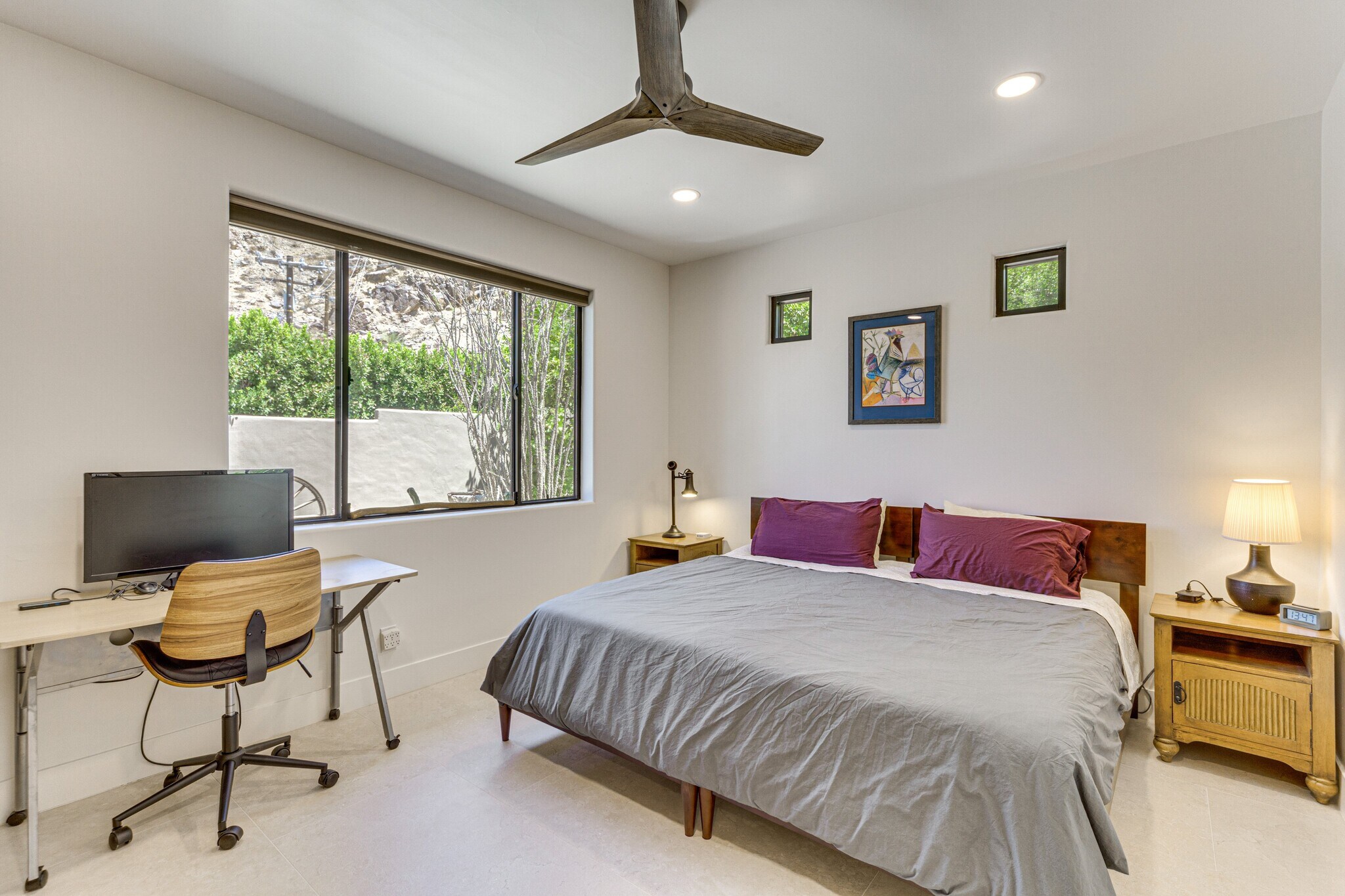 Guest bedroom with two Twin XL beds that push together to be a King bed - 2800 Cholla Pl