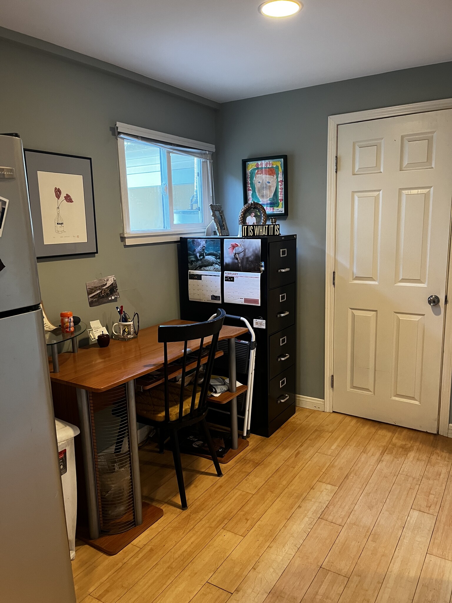 Office desk and file cabinet - 14119 Erwin St
