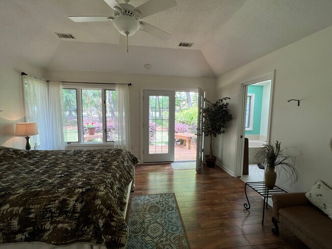 Master bedroom with door to back yard - 1407 BB Sams Ct
