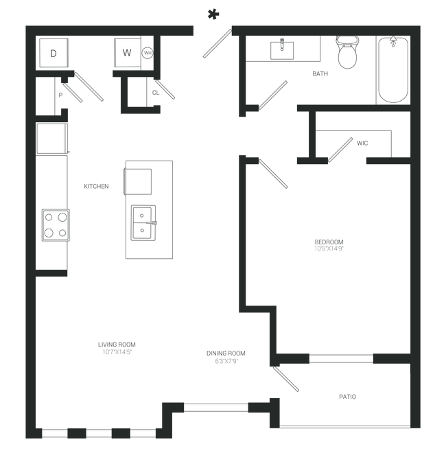 Floorplan - Gray Branch Apartments