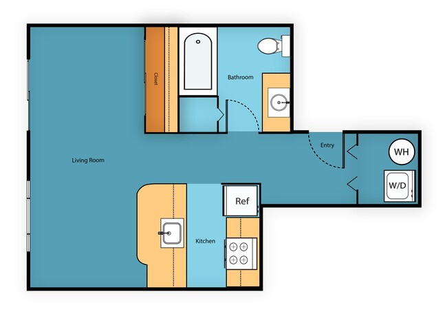 Floorplan - Sir Gallahad Apartment Homes