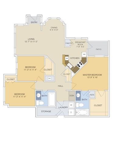 Floorplan - Artesian on Westheimer