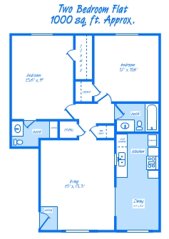 Two Bedroom Flat - Saratoga Springs