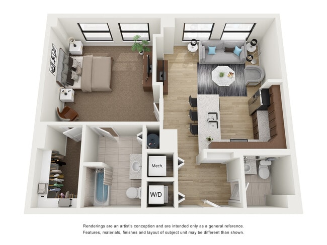 1x1.5 A - Residences at 150 Bagley