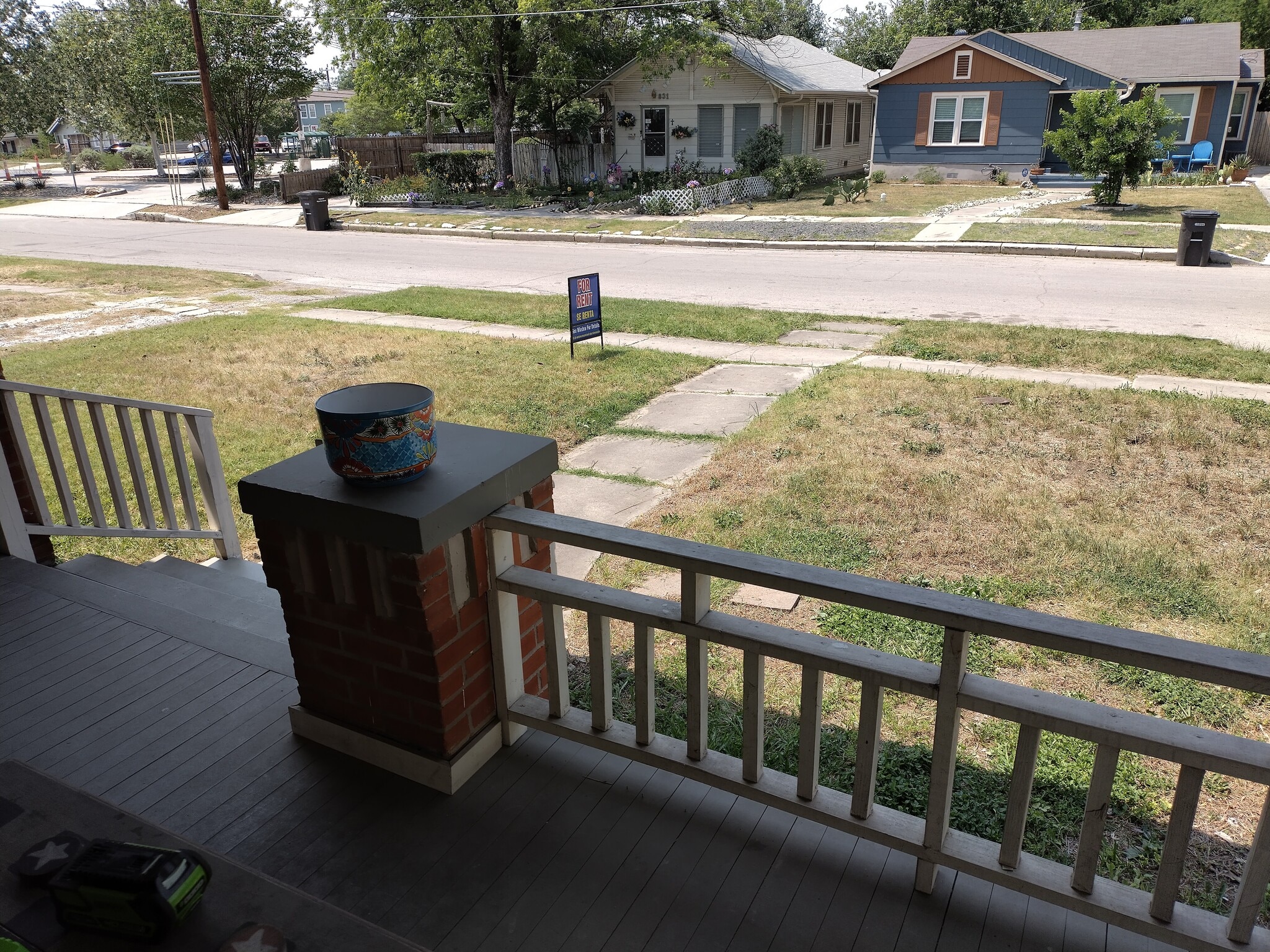 view from front porch - 826 W Lynwood Ave