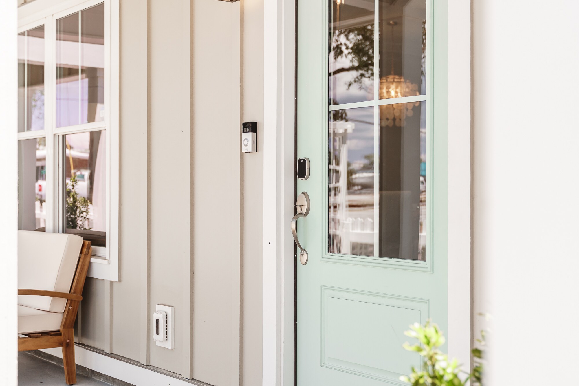 Brand new beach cottage! Public beach access at end of the street (4 min walk)! The smart home features Ring doorbells and keyless lock entries on the front and rear doors. That way you don't have to worry about losing your keys in the sand! - 103 S 13th St