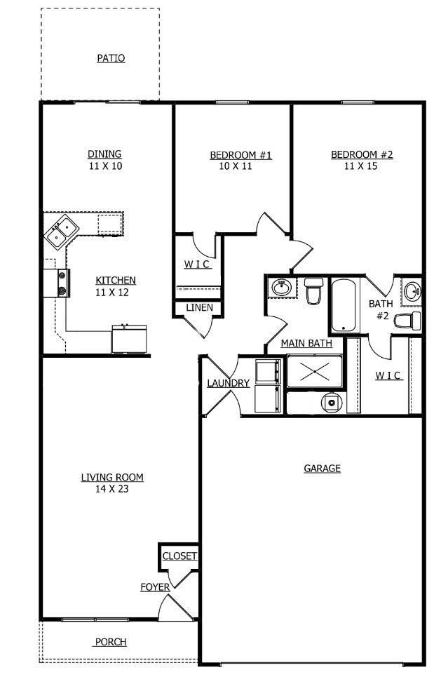 Floor Plan - 2798 W North Union Rd